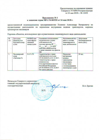 Лицензия МР-2